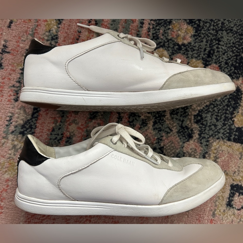 Cole Haan Grand Cross Turf Sneaker White Leather Women’s Size 8.5